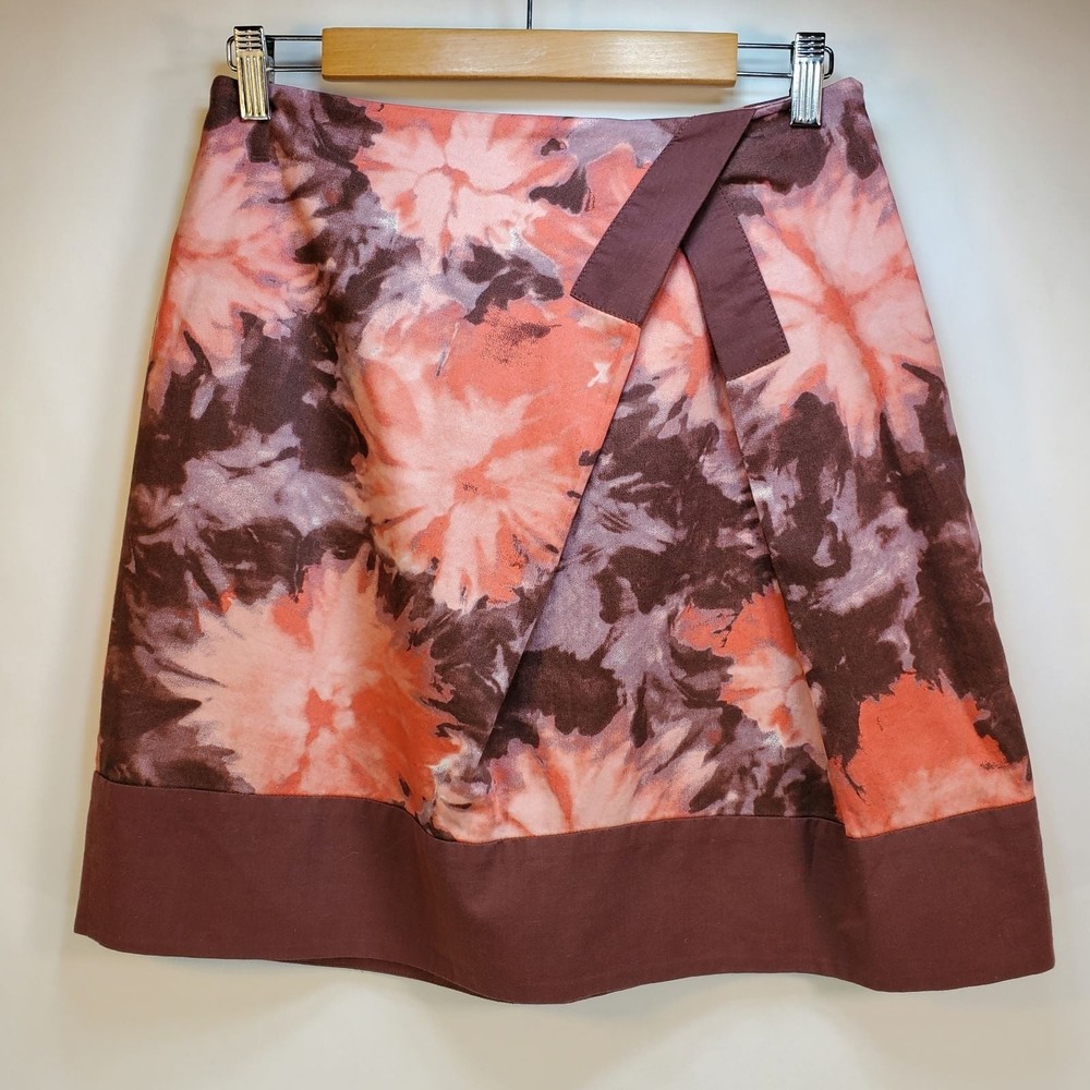 Elevenses Helenium Fields Floral Cotton Skirt Sz 4